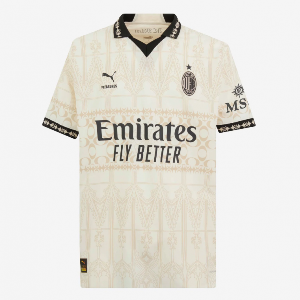 AC Milan x Pleasures Player Version Football Shirt 2024 - Light