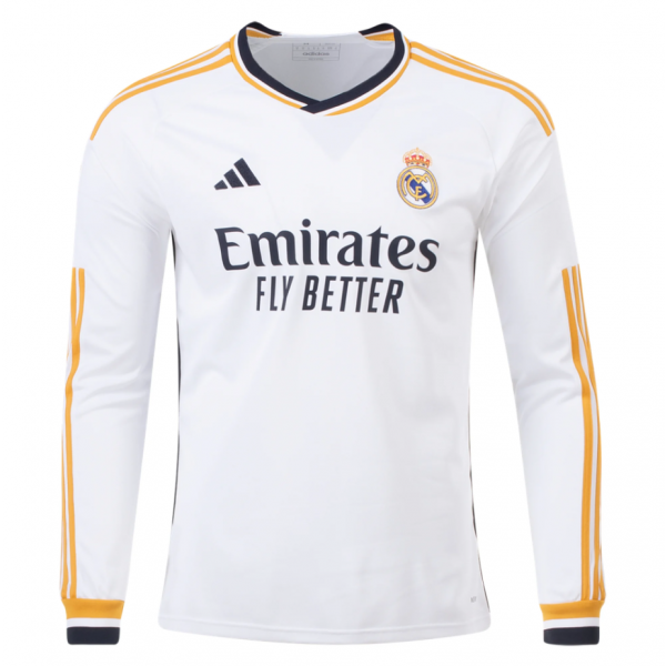 Real Madrid 23/24 Long Sleeve Home Jersey