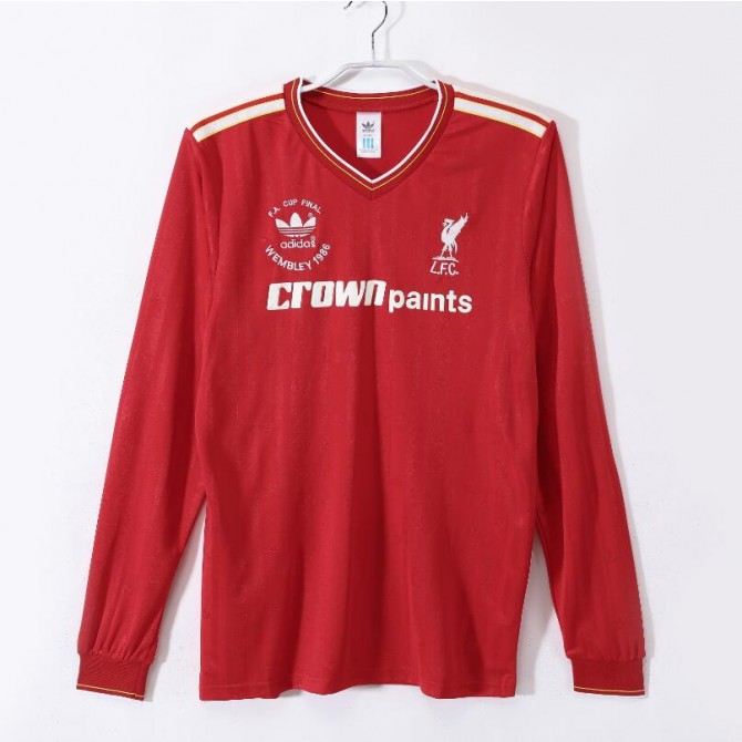 Retro Liverpool Home Long Sleeve Jersey 1986/87