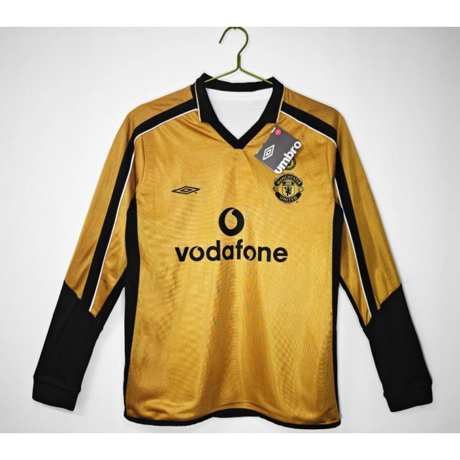 Retro Manchester United 100 Anniversary Long Sleeve Jersey 2001/02