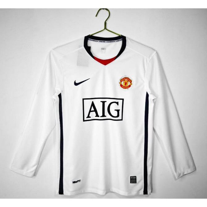 Retro Manchester United Away Long Sleeve Jersey 2008/09
