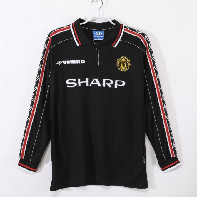 Retro Manchester United Away Long Sleeve Jersey 1998/99
