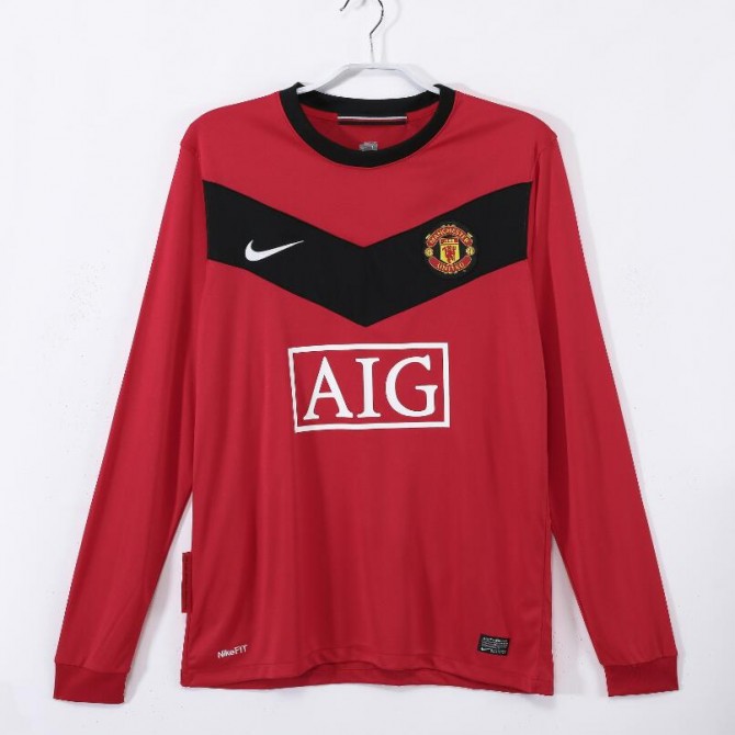 Retro Manchester United Home Long Sleeve Jersey 2010
