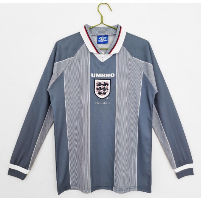 Retro England Away Long Sleeve Jersey 1996