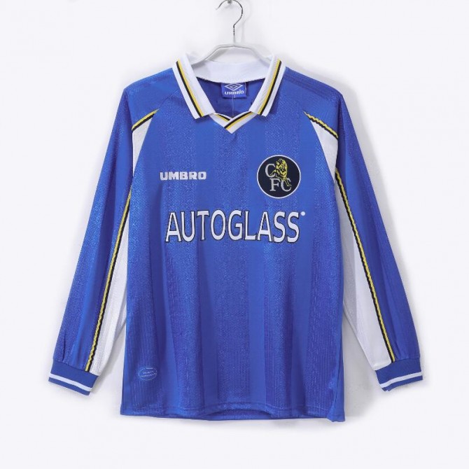 Retro Chelsea Home Long Sleeve Jersey 1997/99