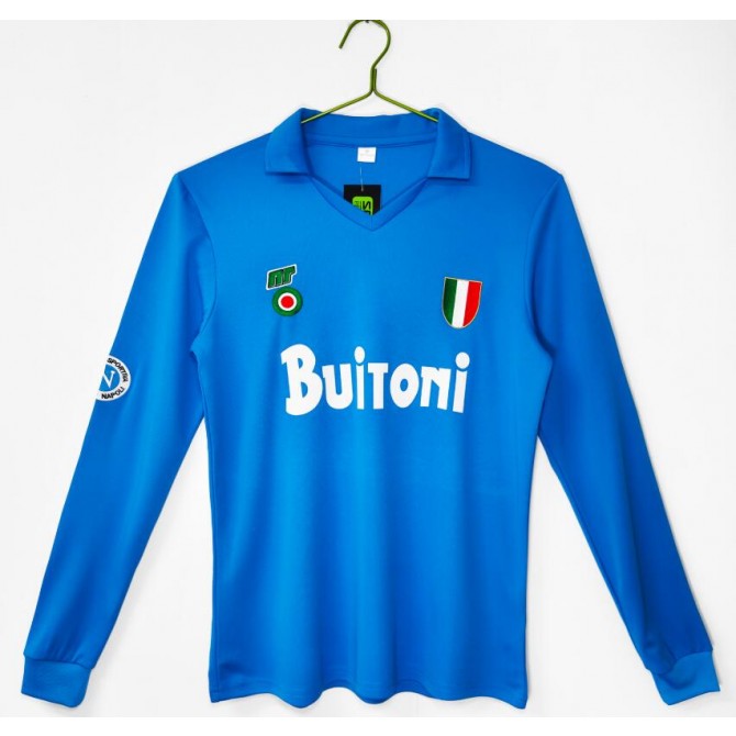 Retro AS Roma Home Long Sleeve Jersey 1987/88