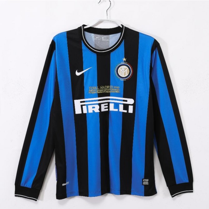 Retro Inter Milan Home Long Sleeve Jersey 2009/10