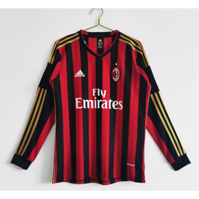Retro AC Milan Home Long Sleeve Jersey 2013/14