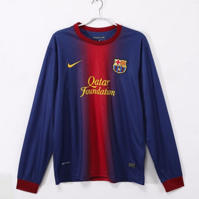 Retro Barcelona Home Long Sleeve Jersey 2012/13
