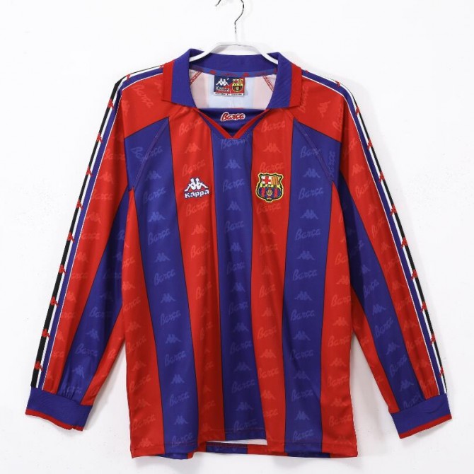 Retro Barcelona Home Long Sleeve Jersey 1995/97
