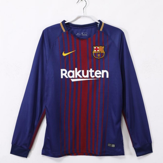 Retro Barcelona Home Long Sleeve Jersey 2017/18