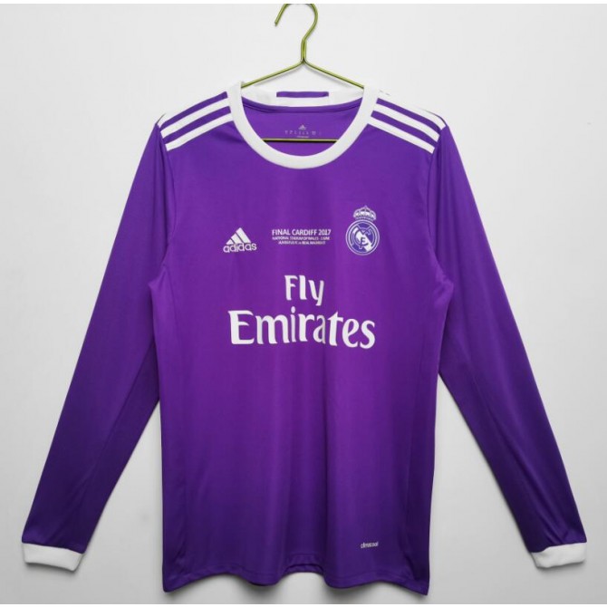 Retro Real Madrid Away Long Sleeve Jersey 2016/17