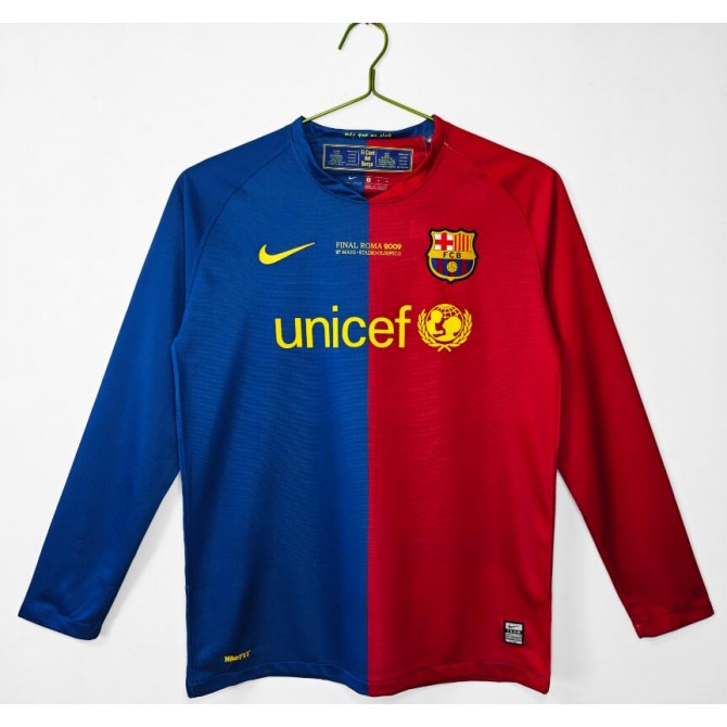 Retro Barcelona Home Long Sleeve Jersey 2008/09