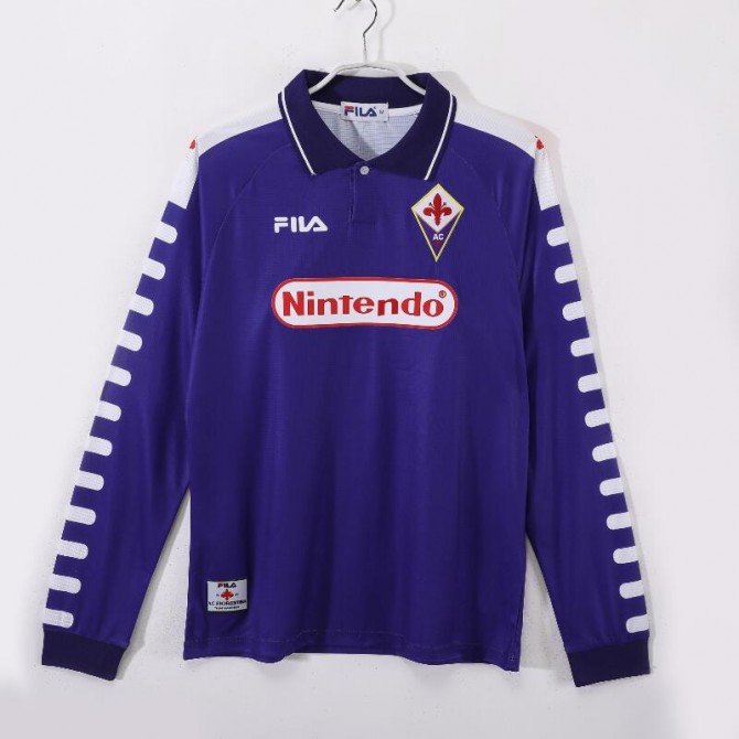 Retro Fiorentina Home Long Sleeve Jersey 1998/99