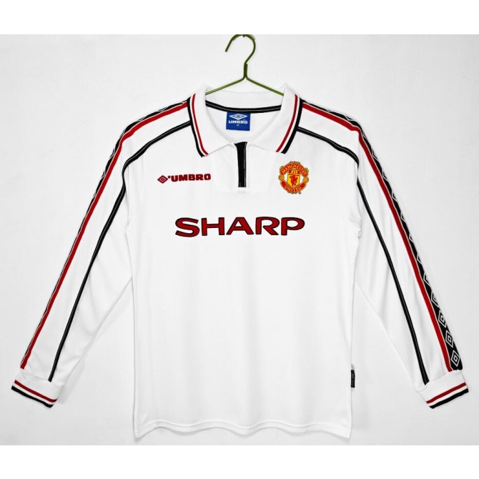 Retro Manchester United Away Long Sleeve Jersey 1998/99
