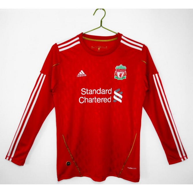 Retro Liverpool Home Long Sleeve Jersey 2010/11