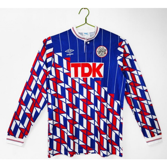 Retro Ajax Away Long Sleeve Jersey 1989/90