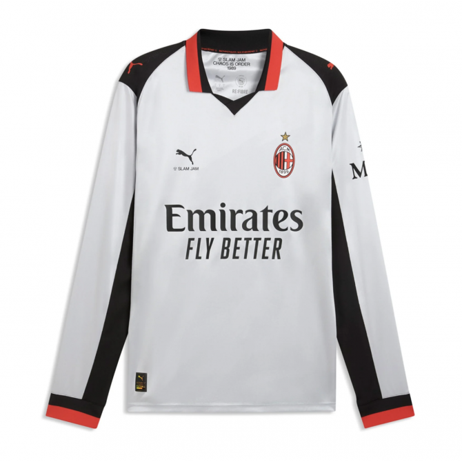 AC Milan X Slam Jam Fourth Jersey 25/26 - Silver