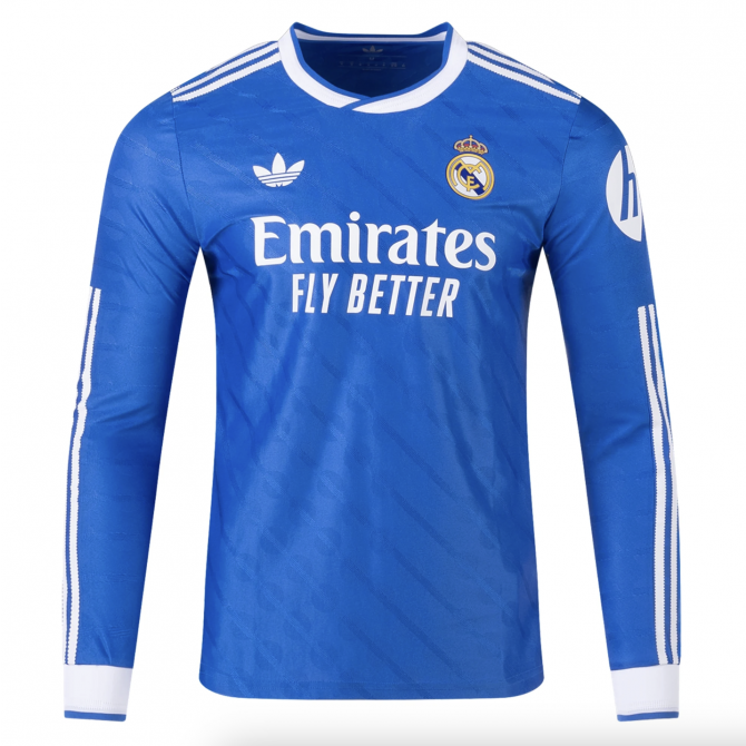 Real Madrid Third Player Version Long Sleeve Jersey 25/26