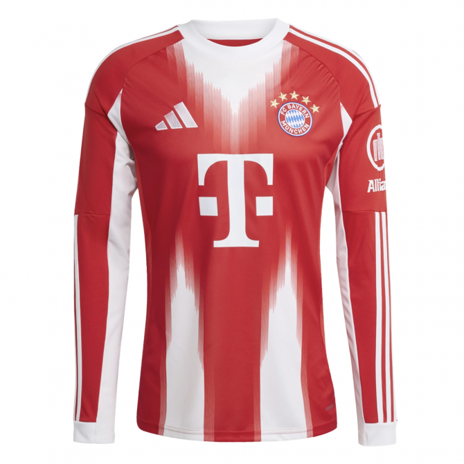 Bayern Munich Home Long Sleeve Jersey 25/26