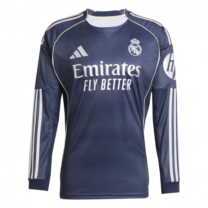 Real Madrid Away Long Sleeve Jersey 25/26