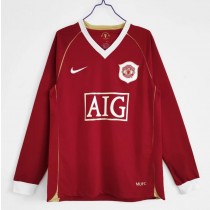 Retro Manchester United Home Long Sleeve Jersey 2006/07