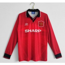 Retro Manchester United Home Long Sleeve Jersey 1994/96