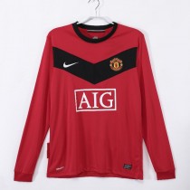 Retro Manchester United Home Long Sleeve Jersey 2010