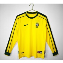 Retro Brazil Home Long Sleeve Jersey 1998