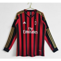 Retro AC Milan Home Long Sleeve Jersey 2013/14