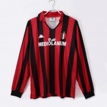 Retro AC Milan Home Long Sleeve Jersey 1988/89