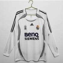 Retro Real Madrid Home Long Sleeve Jersey 2006/07