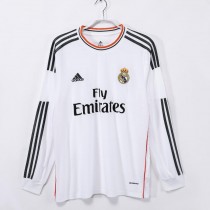 Retro Real Madrid Home Long Sleeve Jersey 2013/14