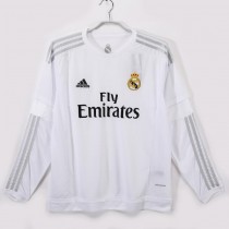 Retro Real Madrid Home Long Sleeve Jersey 2015/16