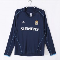 Retro Real Madrid Away Long Sleeve Jersey 2005/06