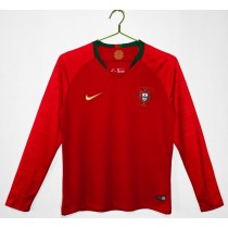 Retro Portugal Home Long Sleeve Jersey 2018