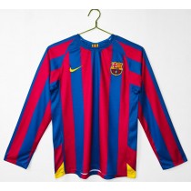 Retro Barcelona Home Long Sleeve Jersey 2005/06