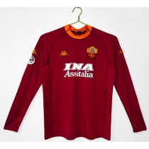 Retro AS Roma Home Long Sleeve Jersey 2000/01