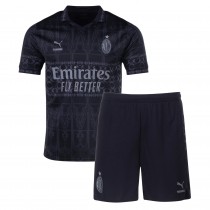 AC Milan x Pleasures Kids Football Kit 2024 - Dark