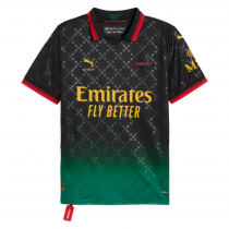 AC Milan X Off-White Fourth Player Version Jersey 24/25 – Black