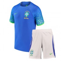 Brazil Away Kids Football Kit 22/23