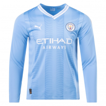 Manchester City 23/24 Long Sleeve Home Jersey