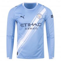 Manchester City Home Long Sleeve Jersey 25/26
