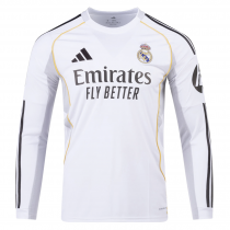 Real Madrid Home Long Sleeve Jersey 25/26